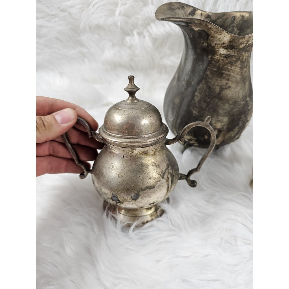 VINTAGE International SILVER CO. Bundle of Silver Plated Tea/Coffee Set (3) - Picture 5 of 11